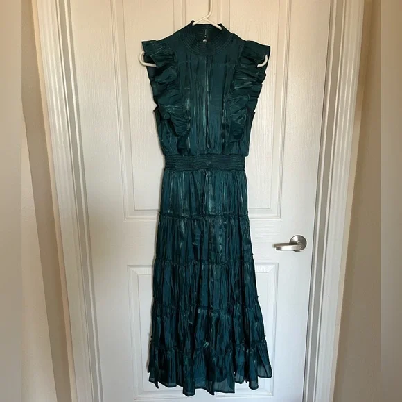 plus size empire waist dress for wedding guest Spectacular 1960s Emerald Green Full Skirt Mini Dress – Shrimpton Couture main image 1